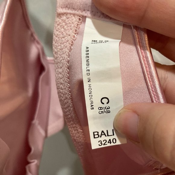 Bali pink lined underwire bra 38 C - Picture 8 of 10